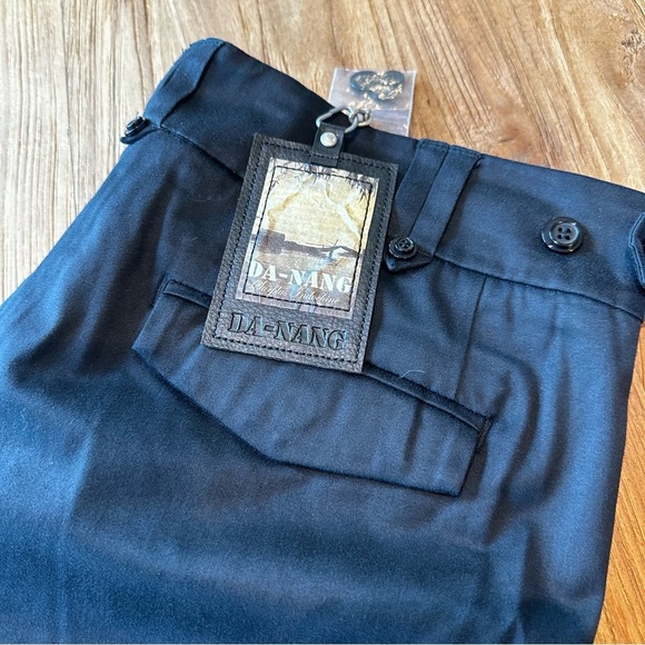 Da-Nang Surplus Indochine Womens Black Baggy Y2K 90’s Style Wide Leg Trousers 10 - Picture 4 of 12